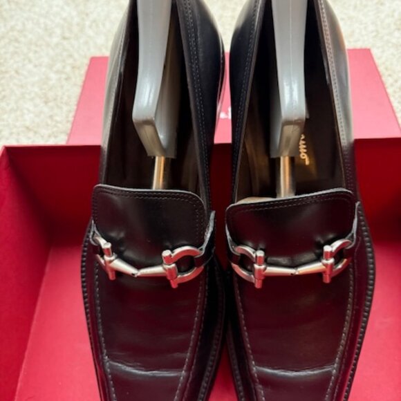 Pre-loved Salvatore Ferragamo Deeper Men's Loafer Size 11.5 Black - Picture 3 of 16